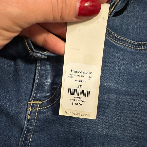 Harper Heritage‎ Women's Medium Wash High Rise Skinny Jeggings Size 27 NWT - Picture 4 of 6